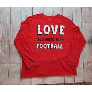 Carter's Adult XL Love You More Than Football Shirt